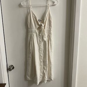 Cream linen dress size small